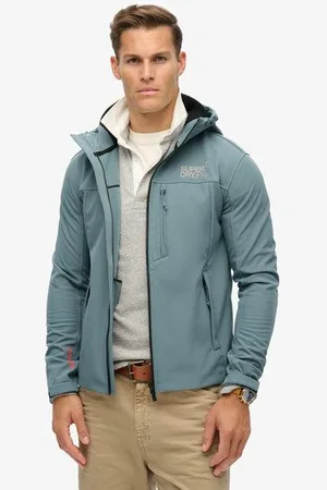 Superdry Homme Veste à Capuche Softshell Trekker Taille: L