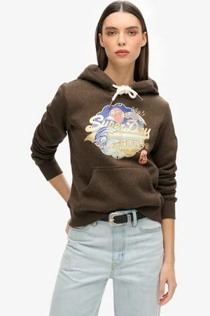 Superdry Femme Sweat à Capuche Vintage Logo Itago Taille: 40