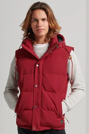 Superdry Homme Doudoune Sans Manches à Capuche Everest Taille: S