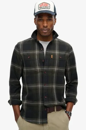 Superdry Homme Surchemise Vintage à Carreaux Taille: Xxxl