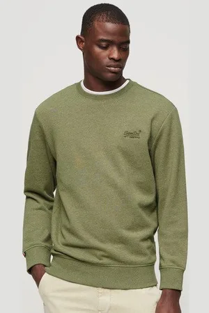 Superdry Hommes Sweat Ras Du Cou A Logo Essential, Taille: S