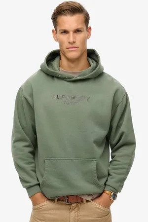 Superdry Homme Sweat à Capuche Ample de Luxe Sport Taille: M