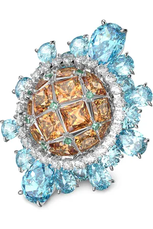 Swarovski Bague cocktail Curiosa, Multicolore, Métal rhodié