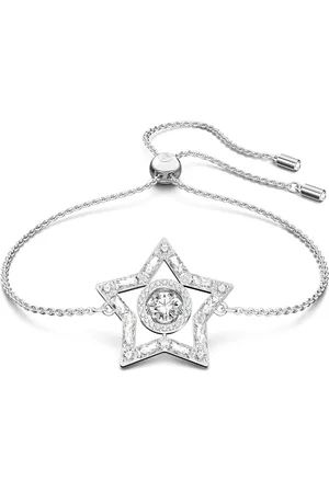 Swarovski Bracelet Stella, Tailles variées, Étoile, , Métal rhodié