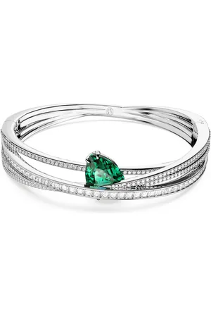 Swarovski Bracelet-jonc Hyperbola, , Métal rhodié