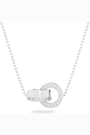 Swarovski Pendentif Dextera, Boucle entrelacée, , Métal rhodié