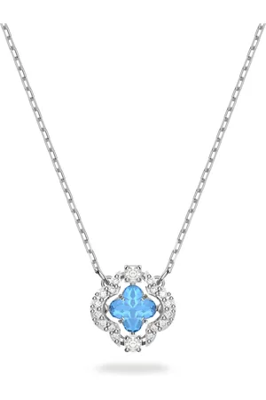 Swarovski Collier Una, Trèfle à quatre feuilles, , Métal rhodié