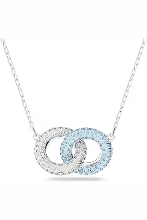 Swarovski Collier Dextera, Pavé, Cercles entrelacés, , Métal rhodié