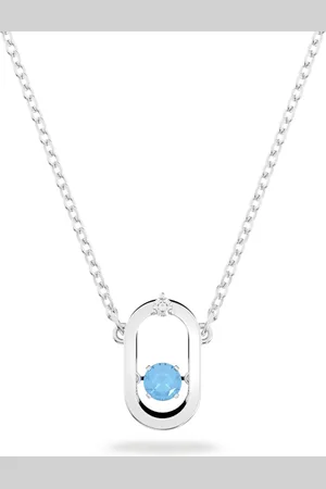 Swarovski Collier Una, Taille ronde, Forme ovale, , Métal rhodié