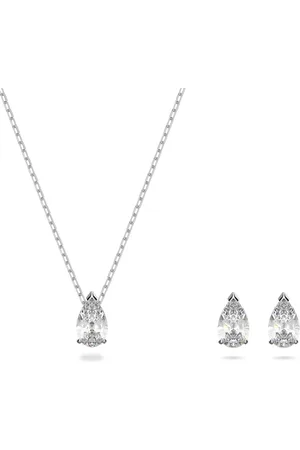 Swarovski Parure Stilla Attract, Taille poire, , Métal rhodié