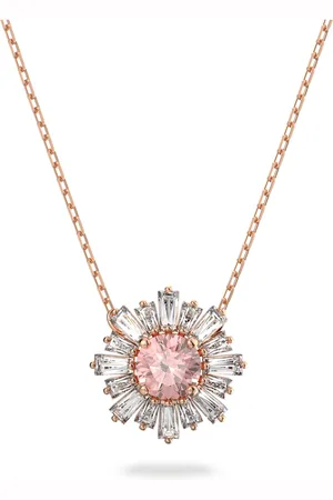 Swarovski Pendentif Idyllia, Tailles variées, Soleil, , Placage de ton or rosé