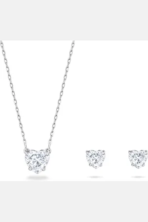 Swarovski Parure Stilla Attract, Cœur, , Métal rhodié