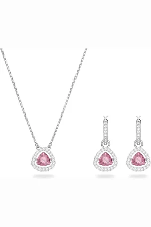 Swarovski Parure Una, Taille trillion, , Métal rhodié
