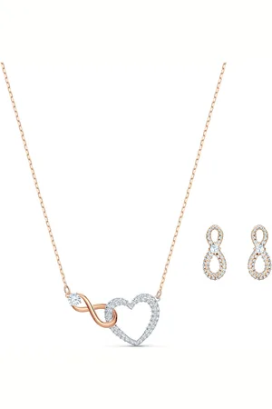 Swarovski Parure Hyperbola, Infini et cœur, , Finition mix de métal