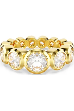 Swarovski Bague Imber, Diverses tailles rondes, Blanche, Placage de ton or