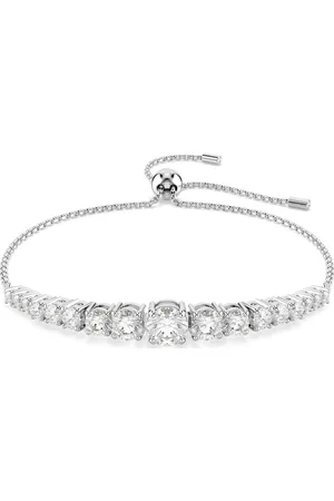 Swarovski Bracelet Matrix, Dégradé de tailles rondes, , Métal rhodié
