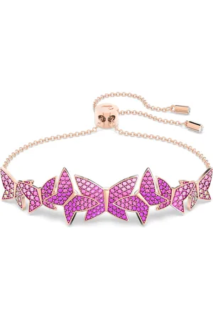 Swarovski Bracelet Idyllia Lilia, Papillon, , Placage de ton or rosé