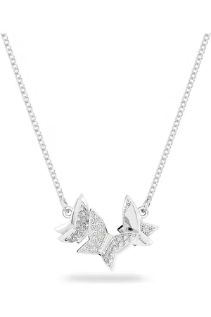 Swarovski Collier Idyllia Lilia, Papillon, , Métal rhodié