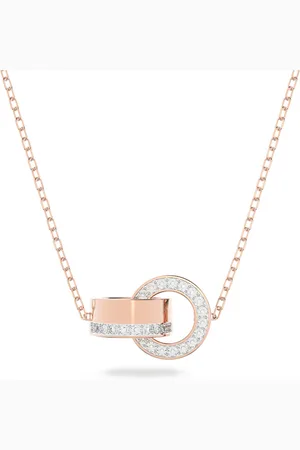 Swarovski Pendentif Dextera, Boucle entrelacée, , Placage de ton or rosé