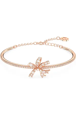 Swarovski Bracelet-jonc Volta, Nœud, , Placage de ton or rosé