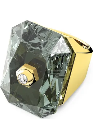 Swarovski Bague cocktail Numina, Taille octogonale, , Placage de ton or