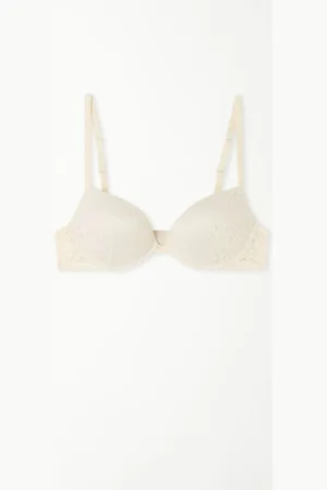 Tezenis Soutien-gorge Push-Up Rembourré en Dentelle Recyclée Venice Femme