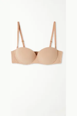 Tezenis Soutien-gorge Bandeau Ultra-rembourré Madrid en Microfibre Recyclée Femme