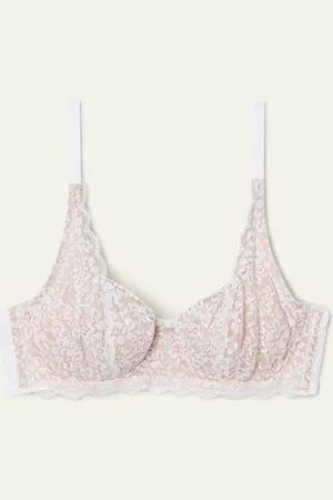 Tezenis Soutien-gorge Balconnet Non Rembourré Paris en Dentelle Recyclée Femme