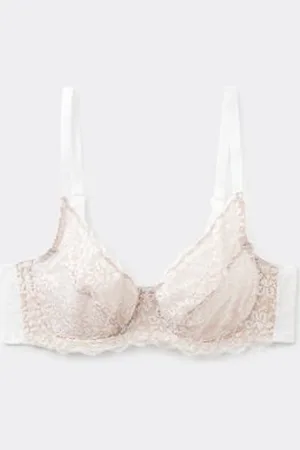 Tezenis Soutien-gorge Balconnet Non Rembourré Dentelle Recyclée Paris Femme
