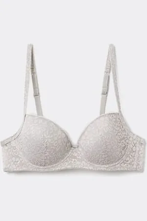 Tezenis Soutien-gorge balconnet légèrement rembourré en dentelle Femme