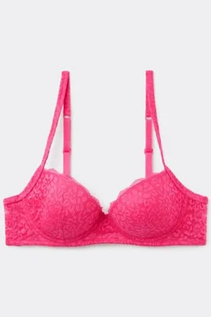 Tezenis Soutien-gorge balconnet légèrement rembourré en dentelle Femme