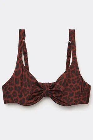 Tezenis Haut de bikini balconnet avec imprimé Savage Brown Femme