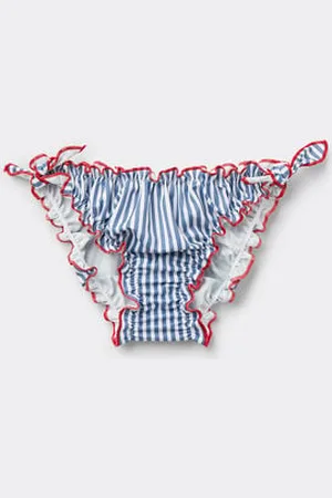Tezenis Bas de Bikini Ruché Fille avec Liens Fille