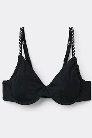 Tezenis Haut de Maillot de Bain Balconnet Lacets Tiki Texture Femme