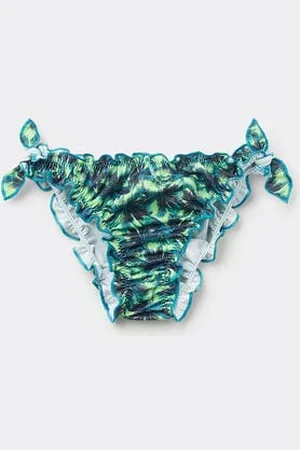 Tezenis Bas de Bikini Ruché Fille avec Liens Fille