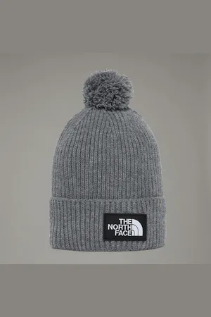 The North Face Bonnet À Logo Box Tnf Et Pompon