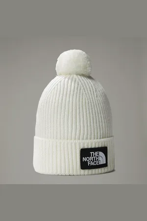 The North Face Bonnet À Logo Box Tnf Et Pompon