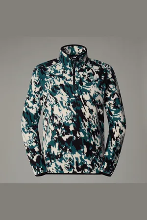 The North Face Polaire À Col Zippé Imprimée 100 glacier Pour Homme