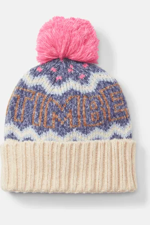 Timberland Bonnet jacquard à revers pour femme en foncé