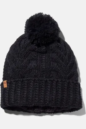 Timberland Bonnet premium torsadé à pompon pour femme