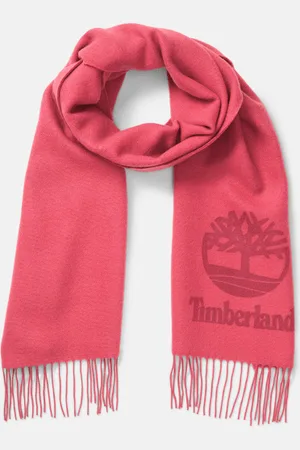 Timberland Écharpe en tissu tissé-teint avec logo imprimé pour homme en