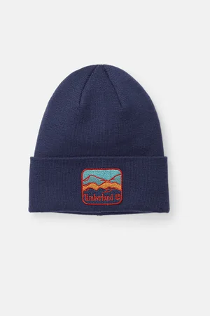 Timberland Bonnet à écusson montagne pour homme en foncé