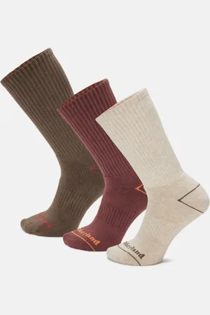 Timberland Lot de 3 paires de chaussettes Bowden unisexes en