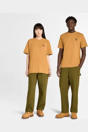 Timberland T-shirt délavé à motif Boot Lab dans le dos pour homme en