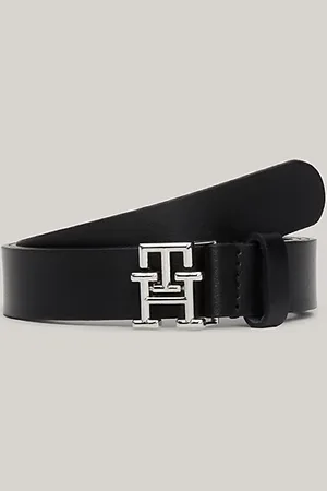 Tommy Hilfiger Ceinture en cuir à plaque TH Emblem