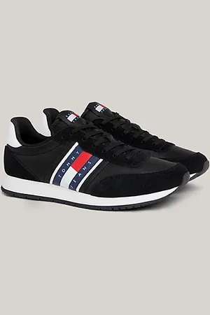 Tommy Hilfiger Baskets multitextures à semelle contrastée