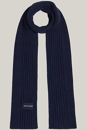 Tommy Hilfiger Écharpe en laine et coton Hilfiger Monotype
