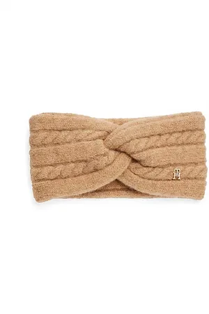 Tommy Hilfiger Bandeau en maille torsadée en alpaga mélangé