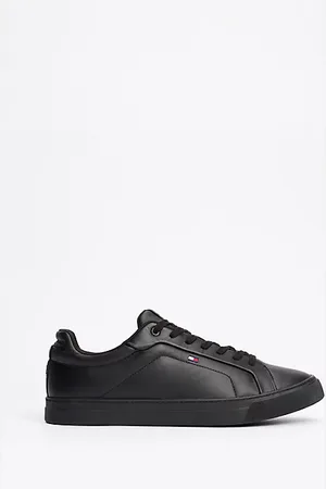 Tommy Hilfiger Baskets en cuir à drapeau brodé