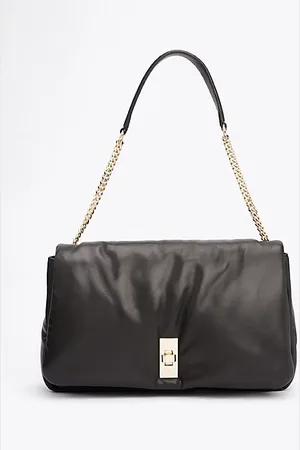 Tommy Hilfiger Sac porté épaule Turn Lock en cuir lisse